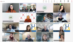 Teams screenshot of the meeting, featuring some of the partners